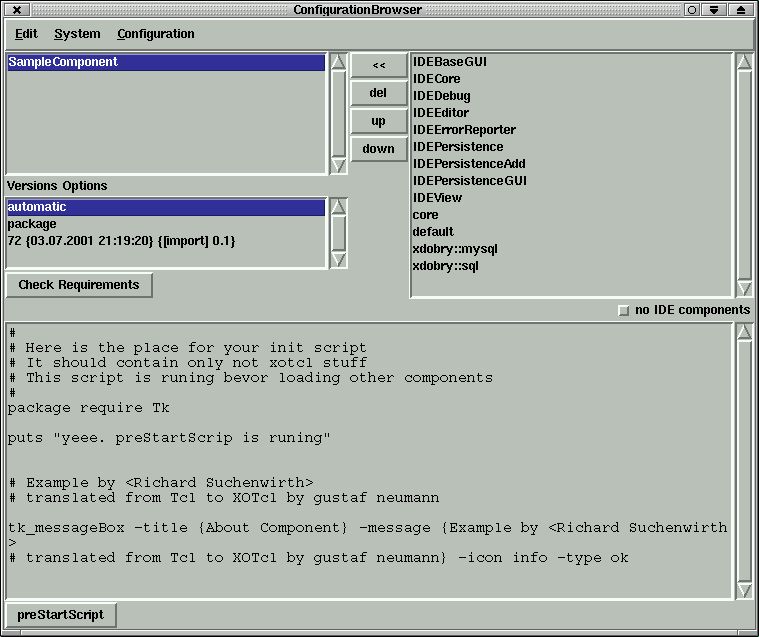 Configuration Map Browser